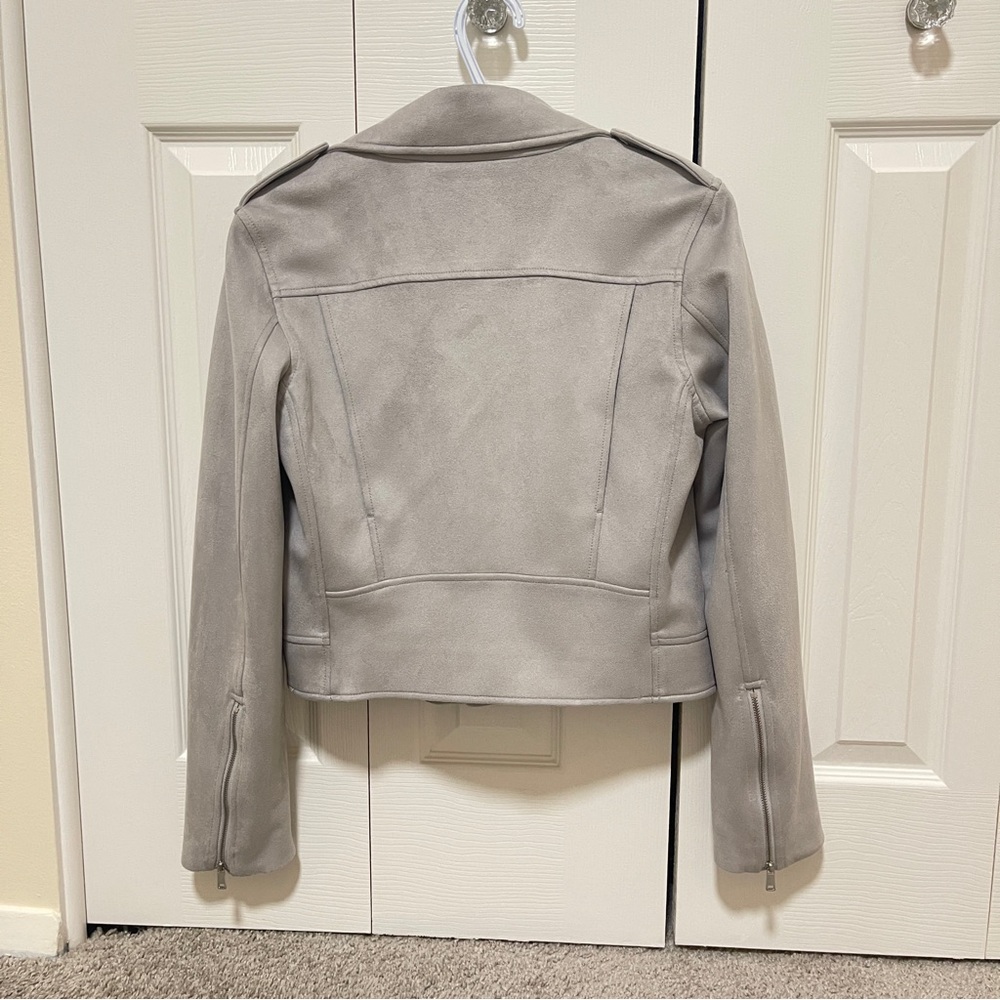 Banana Republic Gray Suede Jacket - Picture 2 of 2